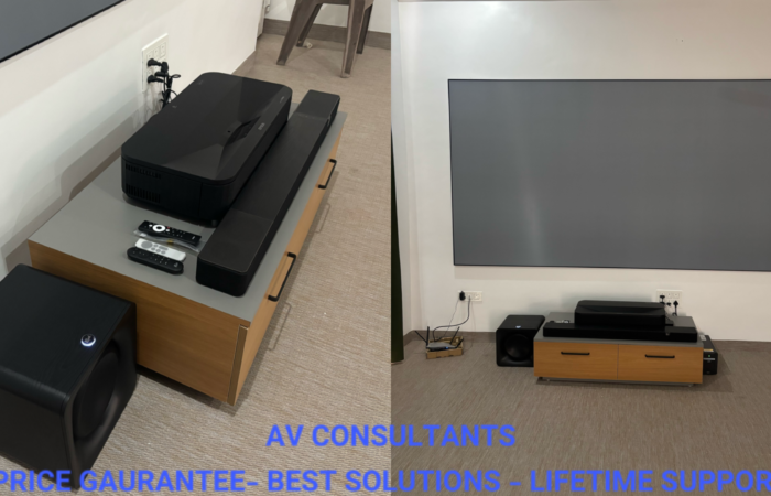 epson lS800 projector & es screen