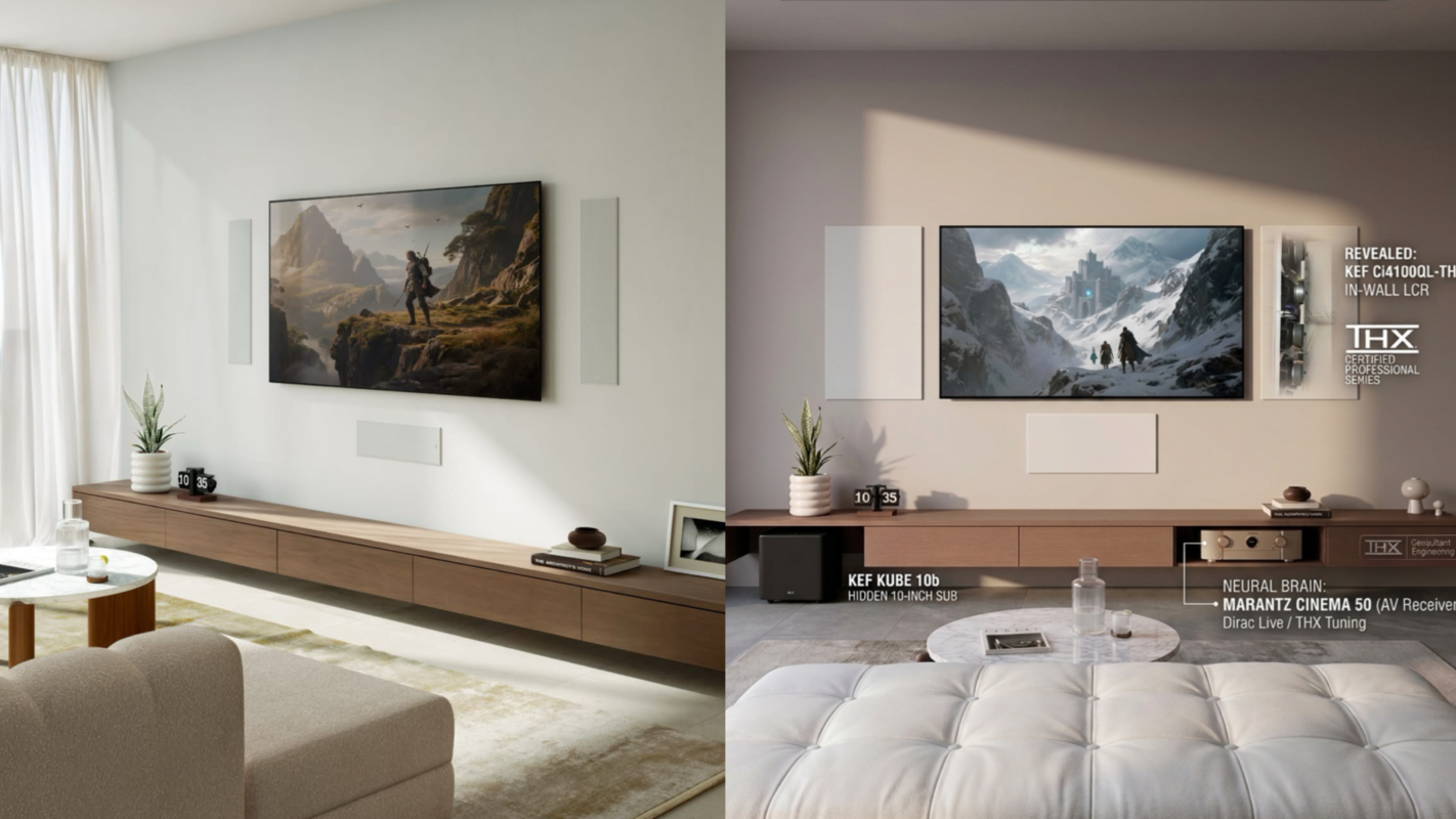 The Invisible Masterpiece: KEF THX Bedroom Cinema with Marantz Cinema 50