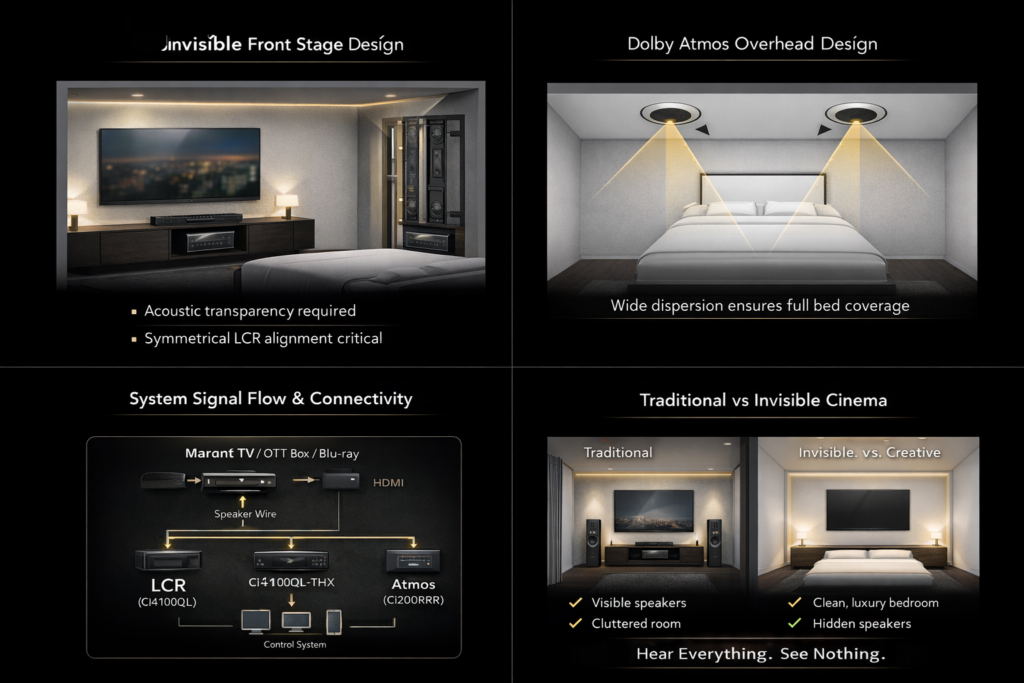 dolby atmos bed room layout