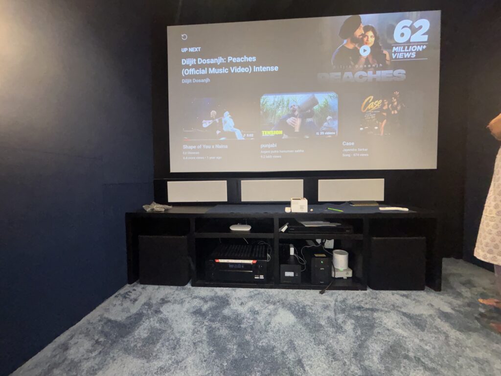 projector room & carpet